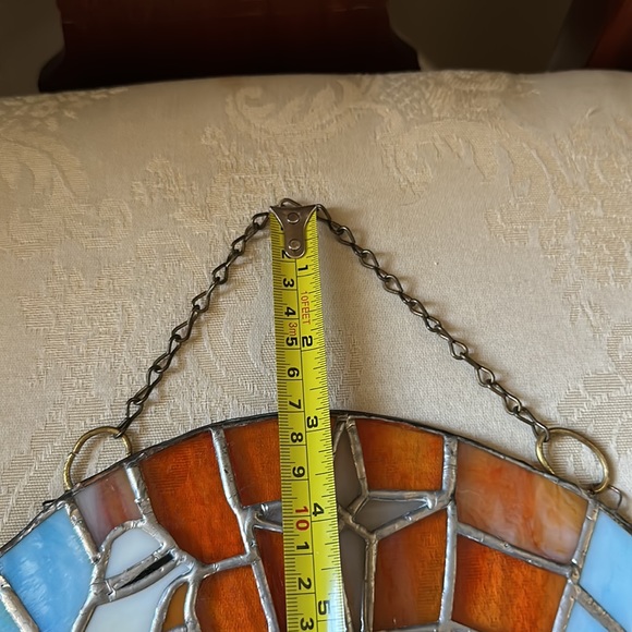 Original, signed Holy Family stained glass, manger scene, Star of Bethlehem - Picture 8 of 12